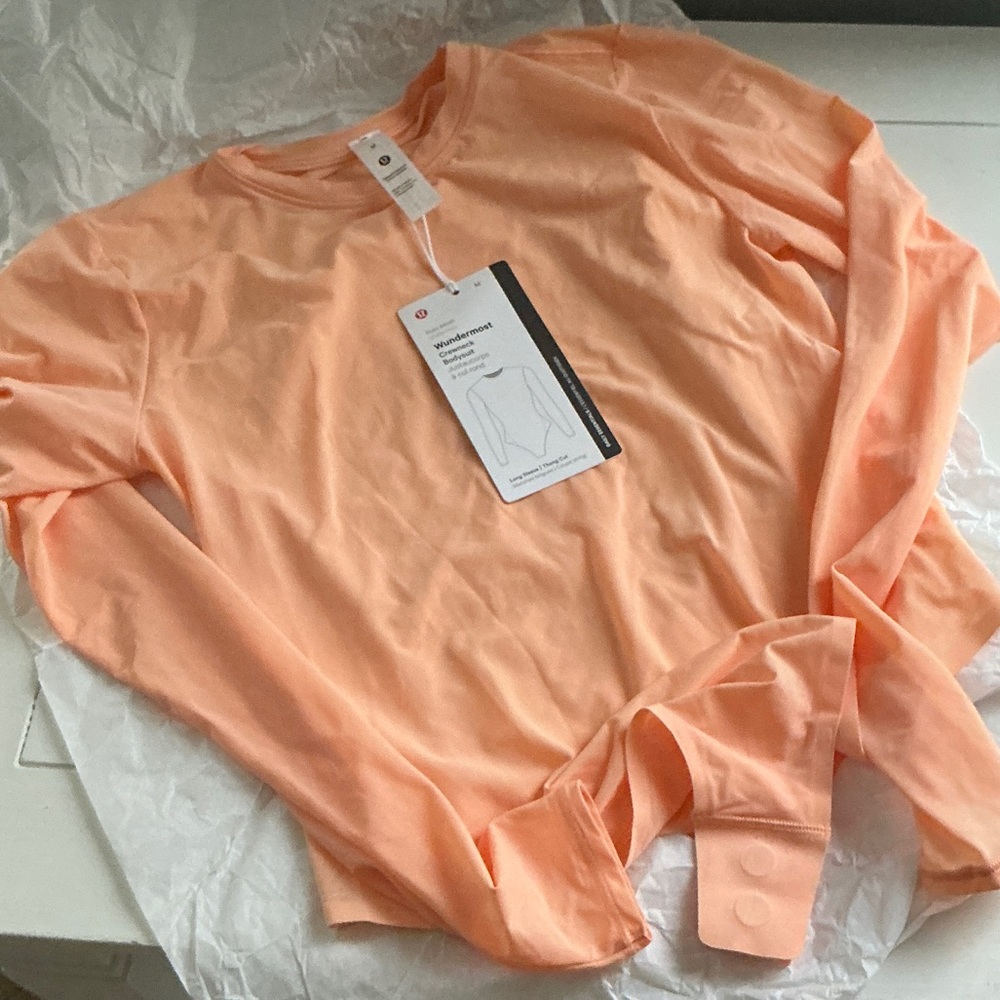 Lululemon Nulu Mesh Wundermost Crewneck Bodysuit